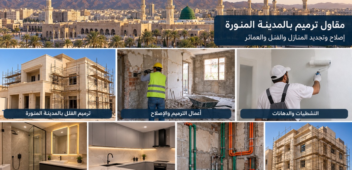 مقاول ترميم بالمدينة المنورة