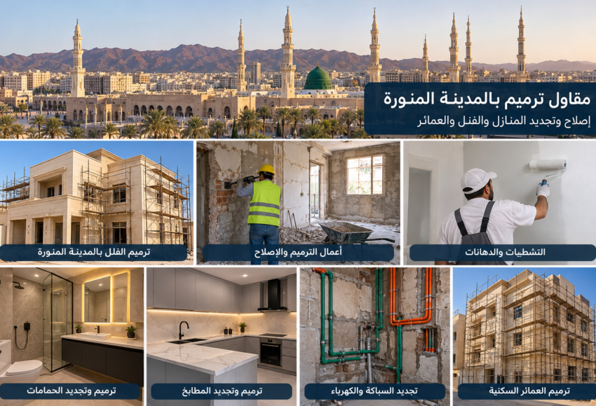 مقاول ترميم بالمدينة المنورة